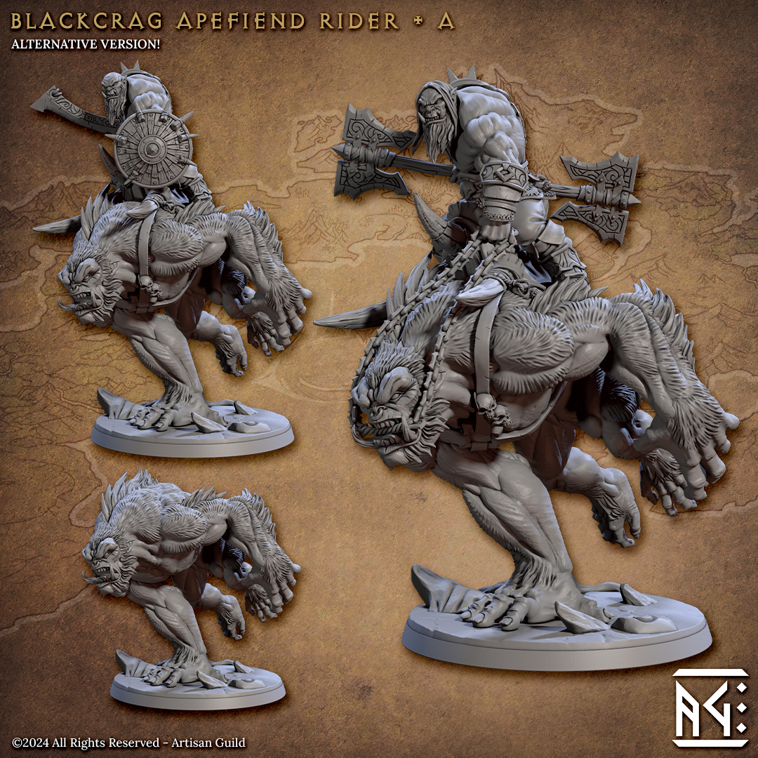 Blackcrag Apefiend Rider - A (Blackcrag Orcs)